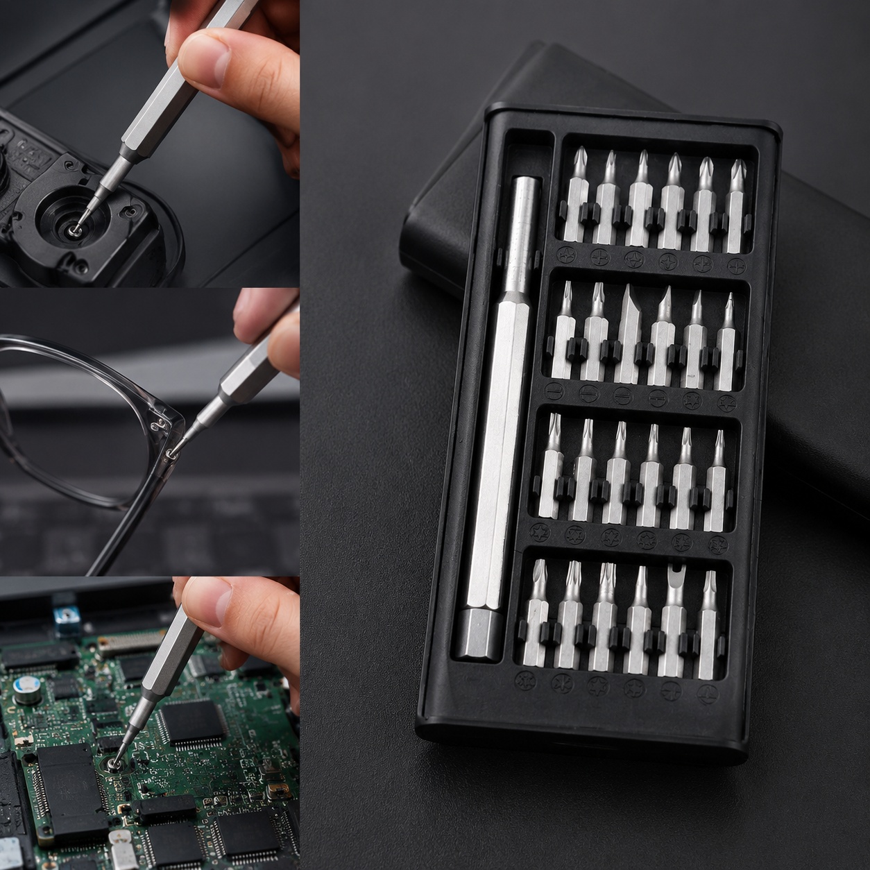 Watch Tool Repair Kit - 24-in-1 Multifunctional Screwdriver Set Essential Tool