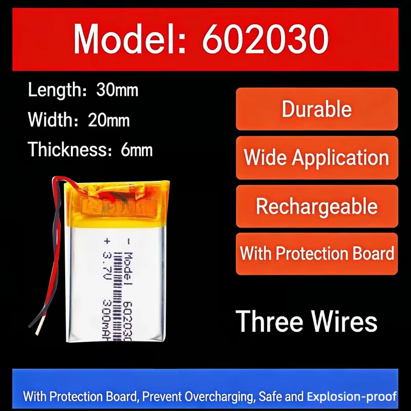 3.7V 300mAh 602030 Lithium Bat - Smartwatch I Watches 评论和价格