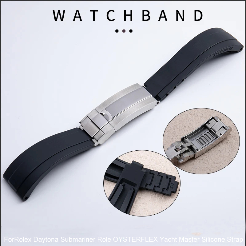 Rubber Short Buckle Watchband  - Rolex Watch Datejust 评论和价格