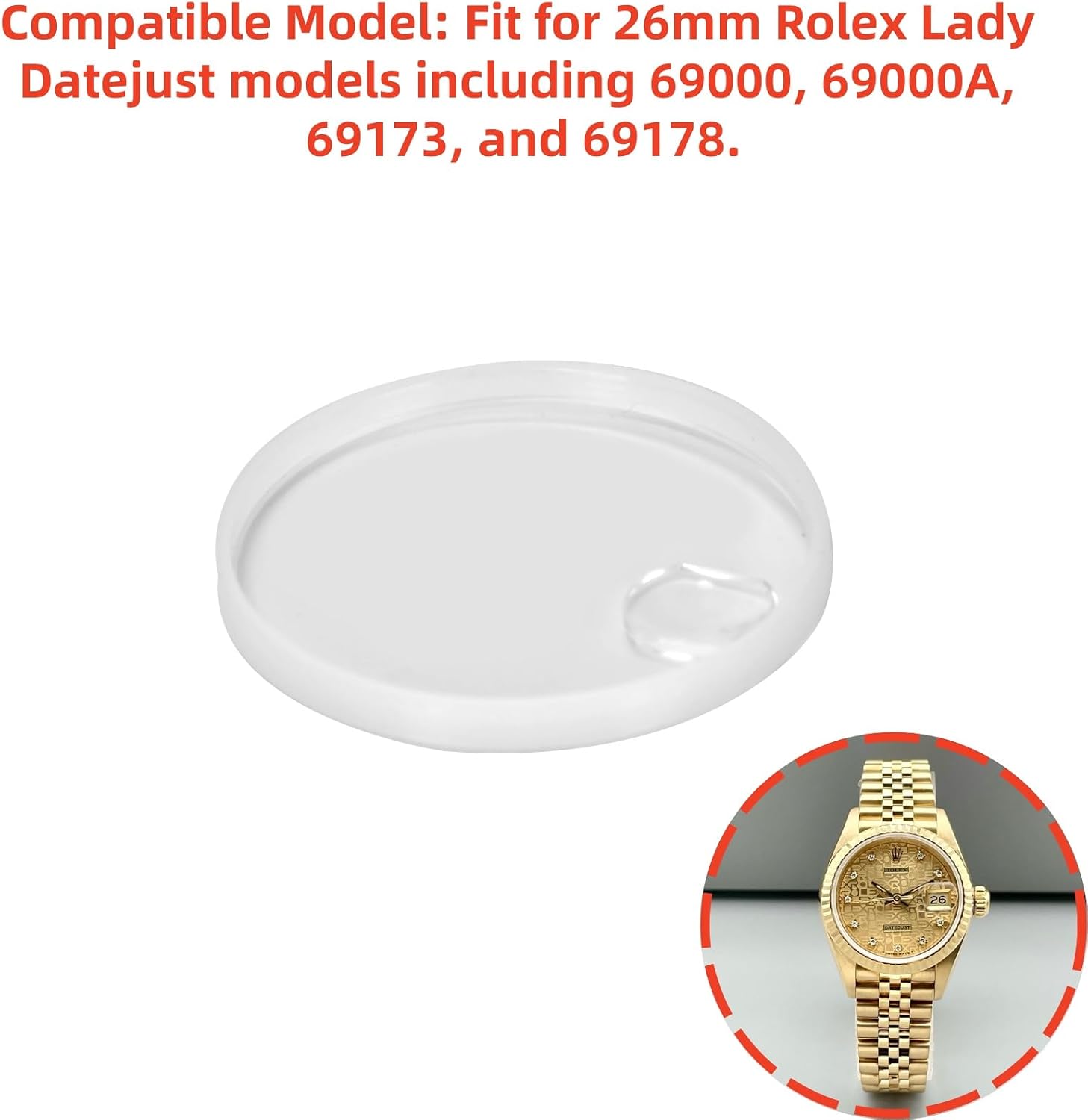 Ruimou 1set 21.3mm Sapphire Wa - Rolex Watch Datejust 评论和价格