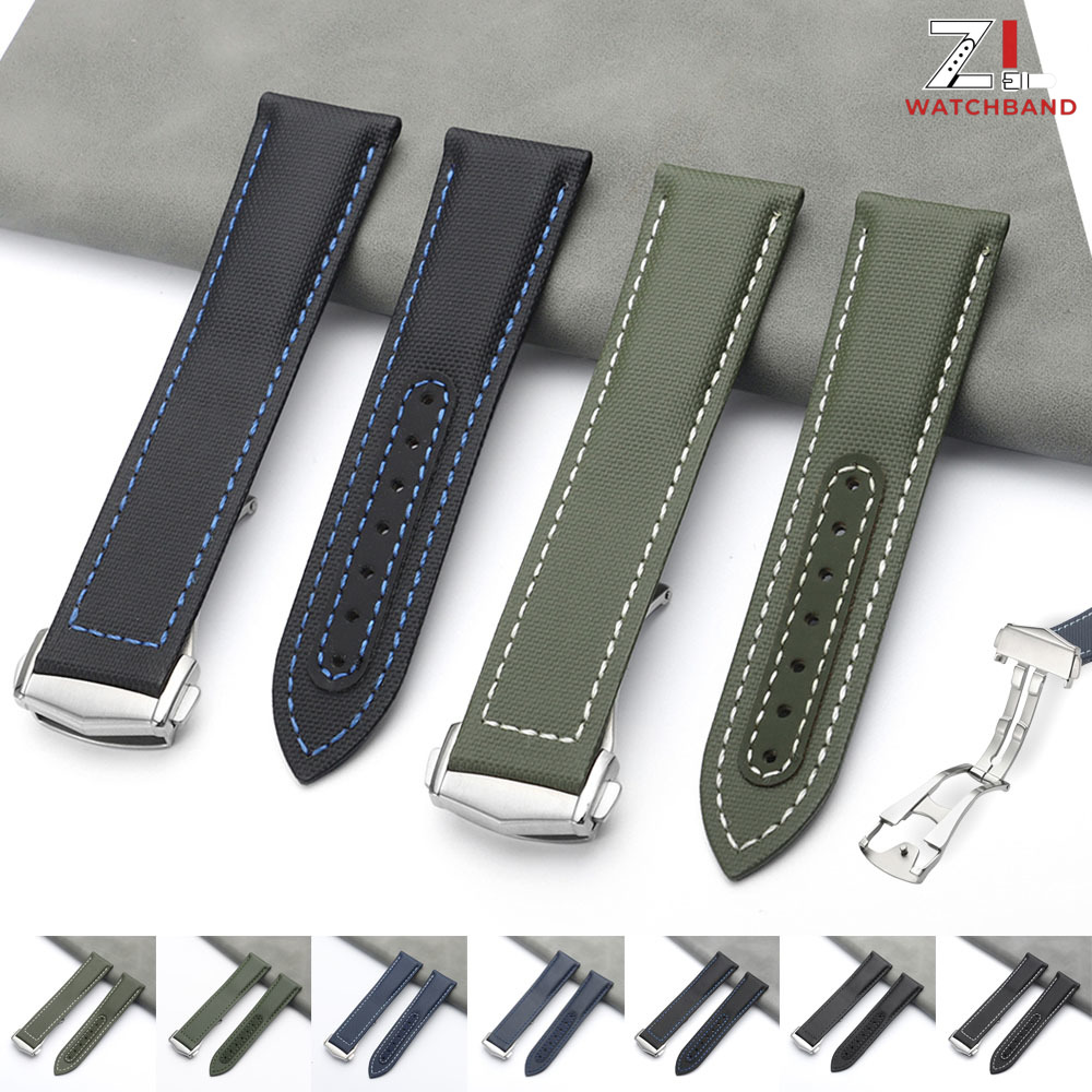 20mm 21mm 22mm Nylon Sailcloth - Omega Watch Speedmaster 评论和价格