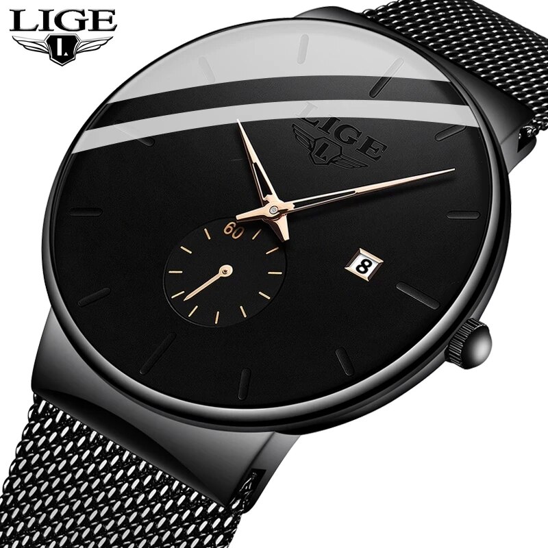 LIGE Fashion Mens Watches Top  - Smartwatch Watches For Men Brands 评论和价格