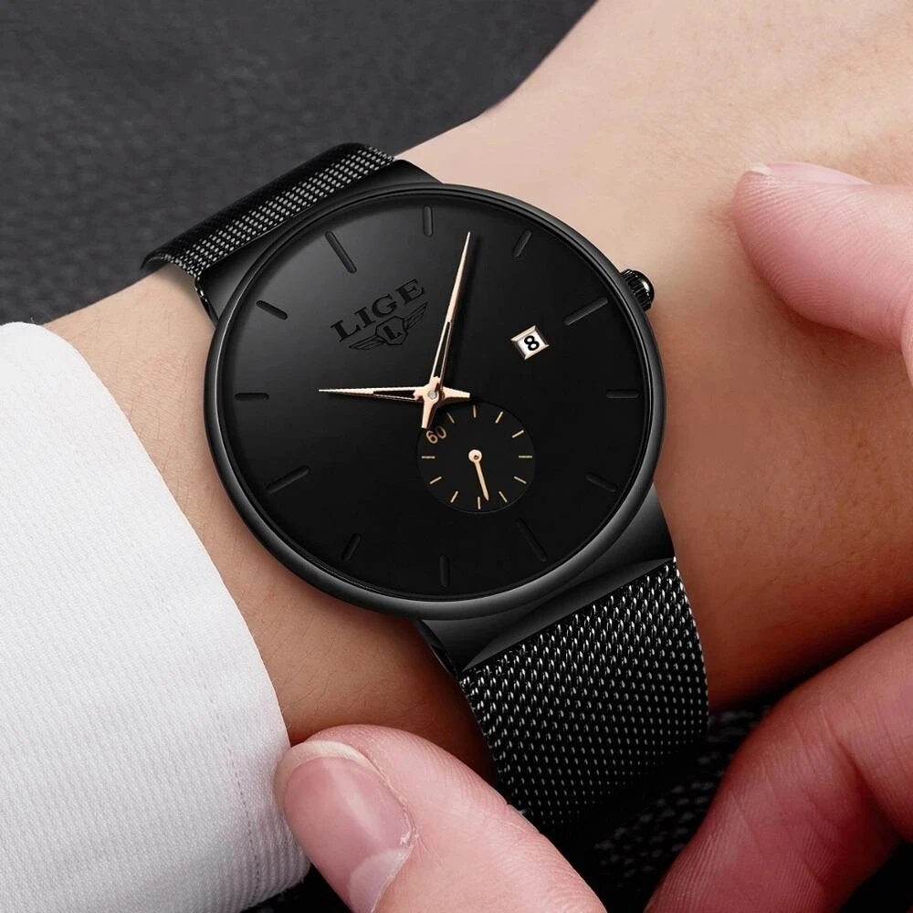 LIGE Fashion Mens Watches Top  - Smartwatch Watches For Men Brands 评论和价格