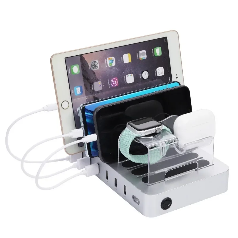 6USB desktop phone holder, sma - Smartwatch I Watches 评论和价格
